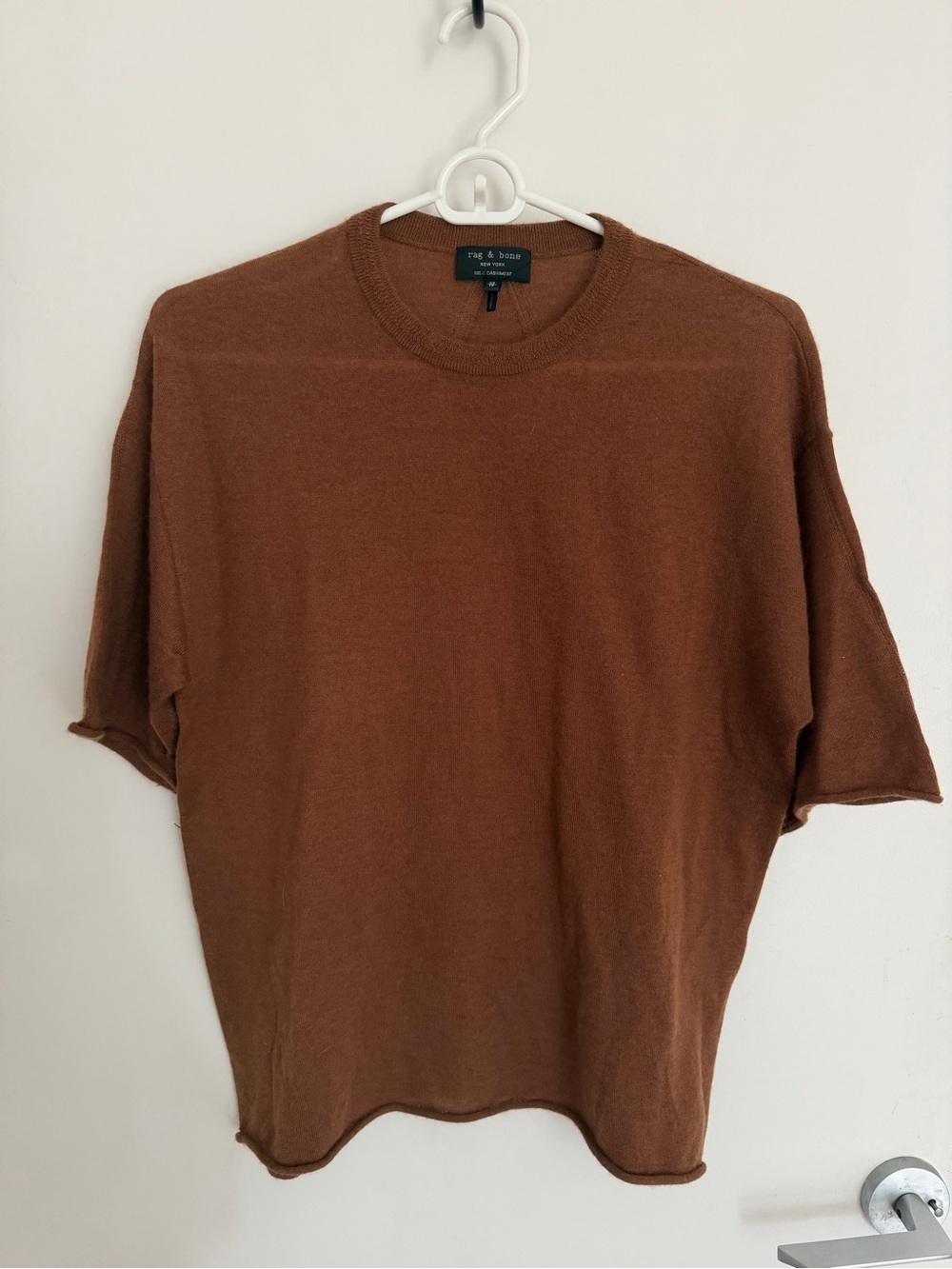 rag & bone cashmere short sleeve tee